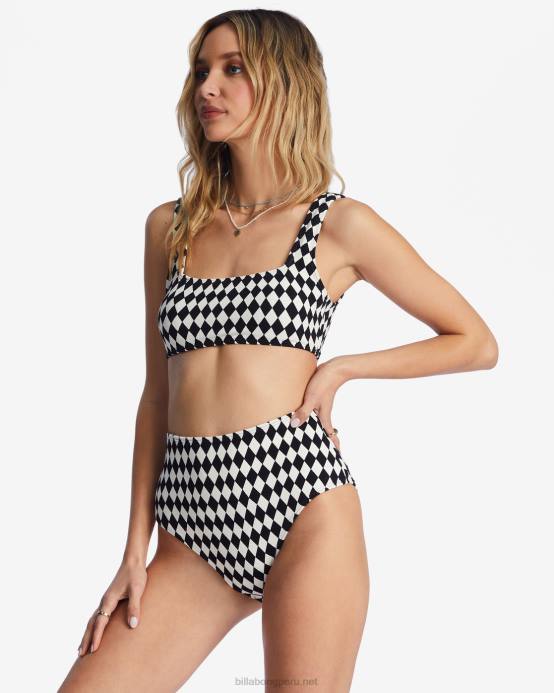 mujer guijarro negro Billabong Braguitas de bikini retro altas Diamond Daze 04LD1465
