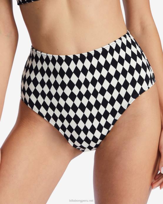 mujer guijarro negro Billabong Braguitas de bikini retro altas Diamond Daze 04LD1465