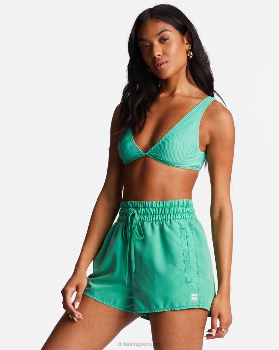 mujer hierba dulce Billabong shorts de baño sol searcher con cintura elástica 04LD1703