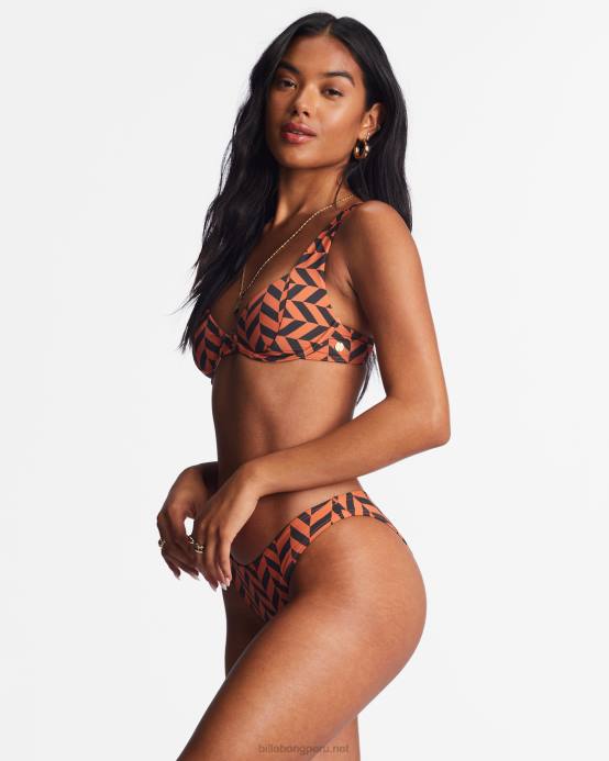 mujer ladrillo Billabong braguitas de bikini cruzadas 04LD1478