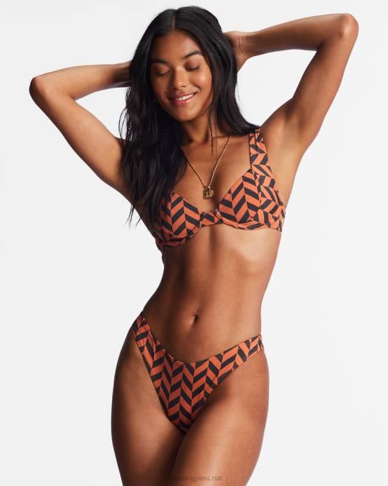 mujer ladrillo Billabong braguitas de bikini cruzadas 04LD1478