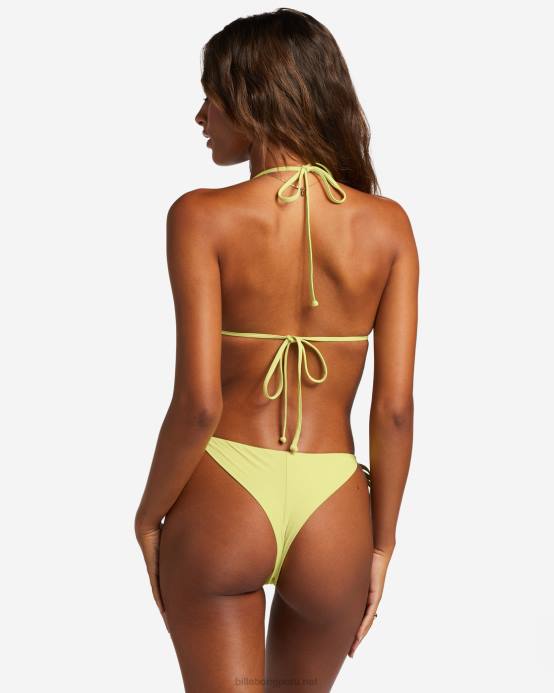 mujer lima claro Billabong braguitas de bikini tipo tanga con lazo lateral sol searcher 04LD1226