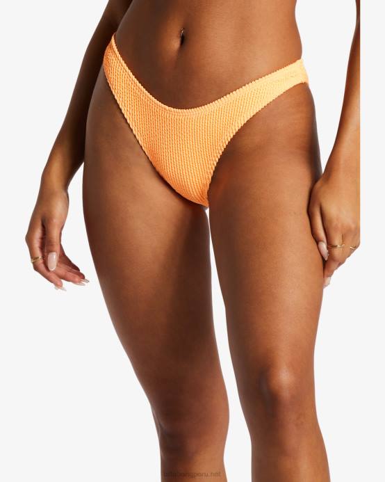 mujer mandarina picante Billabong braguitas de bikini de verano para caminatas altas 04LD1396