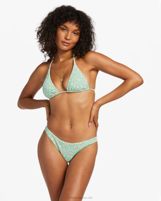 mujer menta verde Billabong i sea you tanlines diminutas partes de abajo de bikini 04LD1198