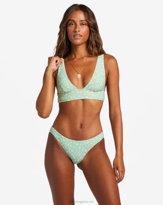mujer menta verde Billabong i sea you tanlines tropic bikini bottoms 04LD1200