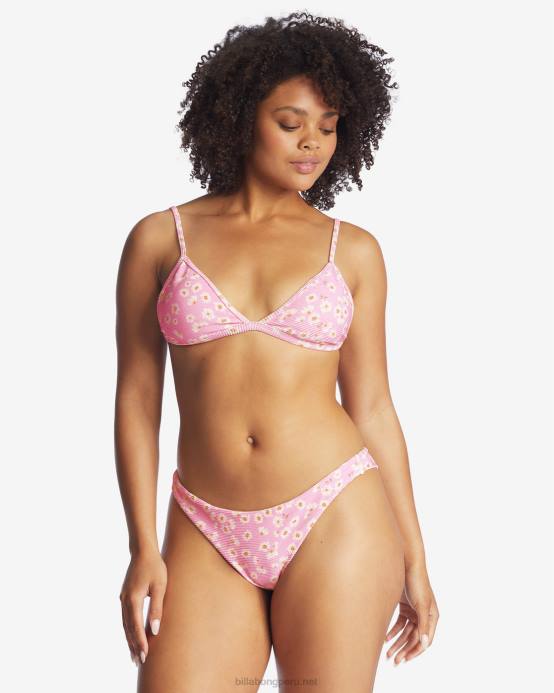 mujer mujer Rosa Billabong Braguitas de bikini de talle bajo con tanga Daisy Craze 04LD1667