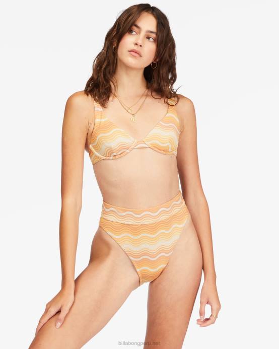 mujer multi Billabong braguitas de bikini wave hello rise 04LD1530