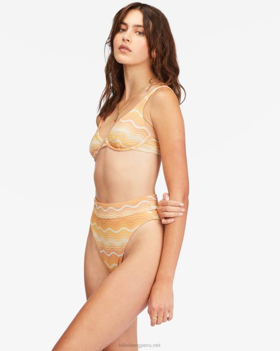 mujer multi Billabong braguitas de bikini wave hello rise 04LD1530