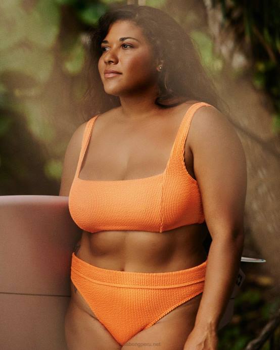 mujer naranja aplastada Billabong braguitas de bikini de verano high maui rider 04LD1625