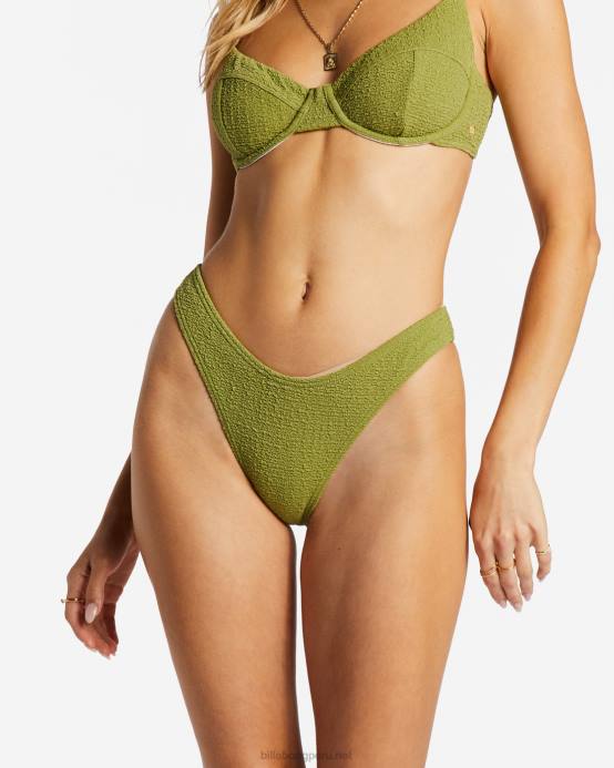 mujer ojos verdes Billabong Braguitas de bikini tropicales tan aturdidas 04LD1397