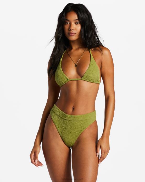 mujer ojos verdes Billabong braguitas de bikini tan aturdidas de maya alta 04LD1384