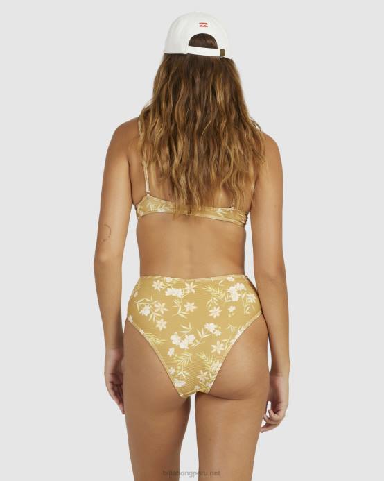 mujer oro mostaza Billabong braguitas de bikini piccolo hi-rise maui rider 04LD1516