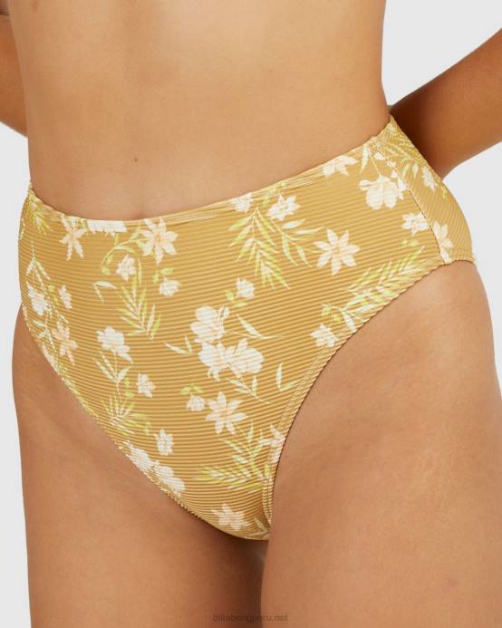 mujer oro mostaza Billabong braguitas de bikini piccolo hi-rise maui rider 04LD1516