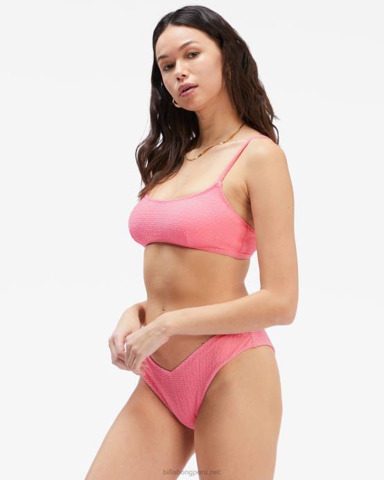 mujer puesta de sol rosa Billabong so dazed fiji braguitas de bikini atrevidas 04LD1728
