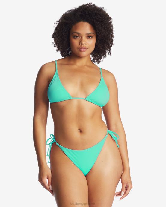 mujer verde tropical Billabong braguitas de bikini tipo tanga con lazo lateral sol searcher 04LD1630