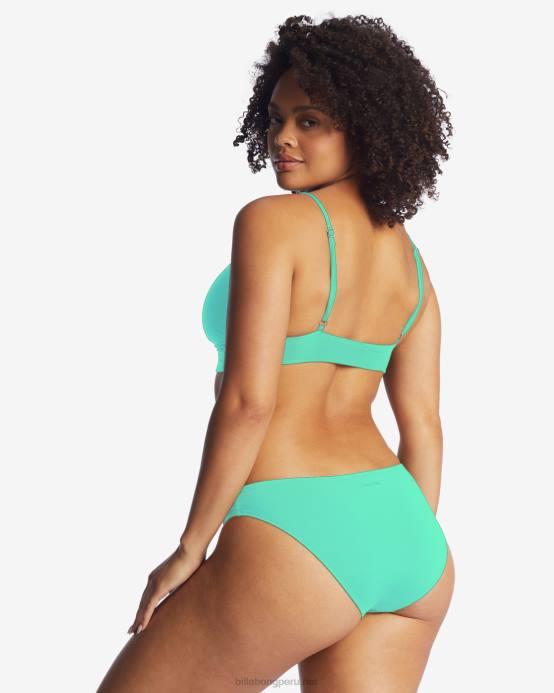 mujer verde tropical Billabong sol searcher braguitas de bikini lowrider 04LD1632