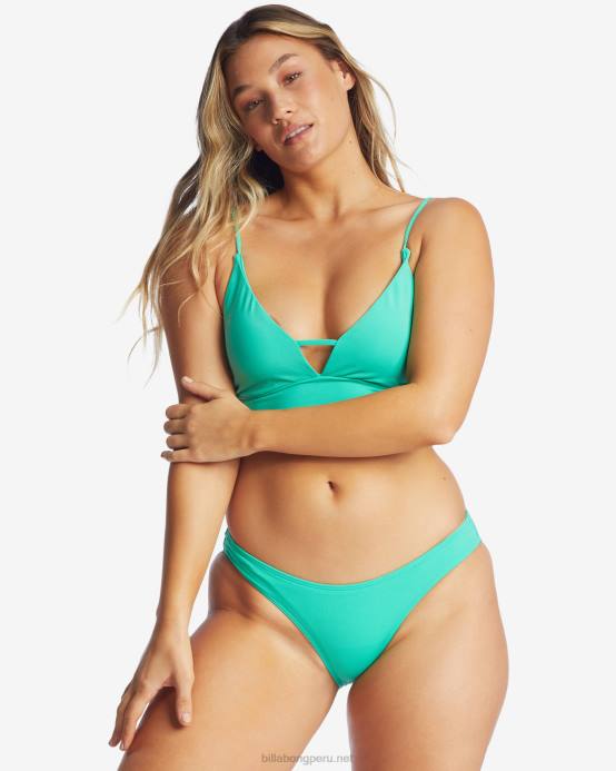 mujer verde tropical Billabong sol searcher braguitas de bikini lowrider 04LD1632