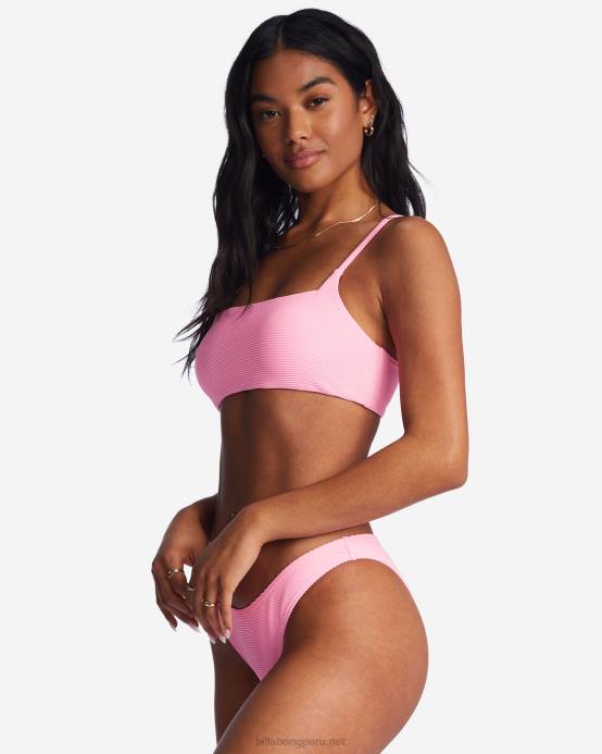 mujer aturdimiento rosa Billabong top de bikini tanlines zoe 04LD1492