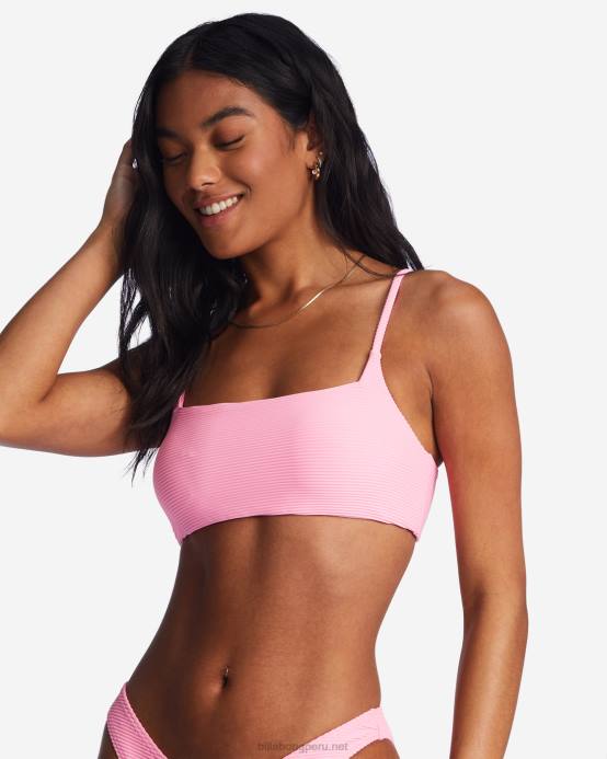 mujer aturdimiento rosa Billabong top de bikini tanlines zoe 04LD1492