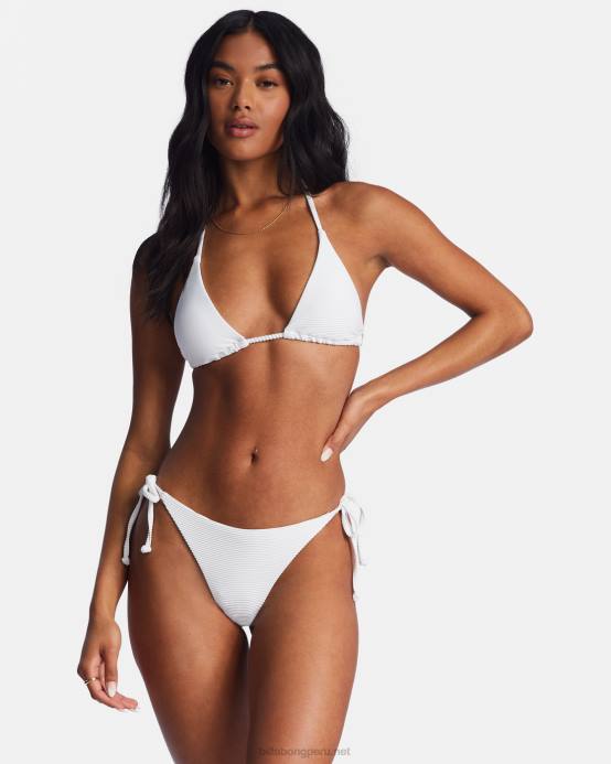 mujer blanco Billabong top de bikini tanlines con varios triángulos 04LD1301