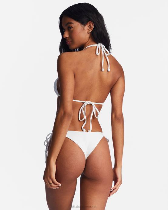 mujer blanco Billabong top de bikini tanlines con varios triángulos 04LD1301