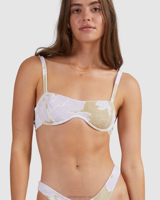 mujer cáñamo Billabong top de bikini con aros Olivia de haveli bay 04LD1601