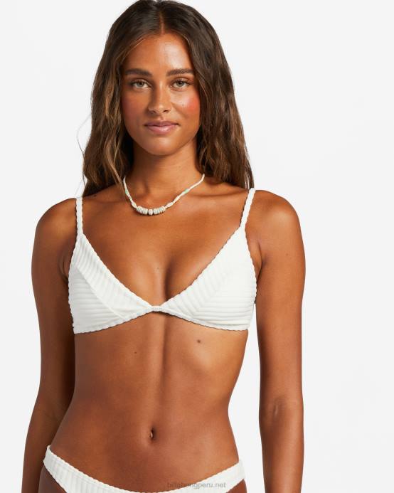 mujer cristal de sal Billabong parte de arriba de bikini de triángulo fijo con lazada 04LD1191