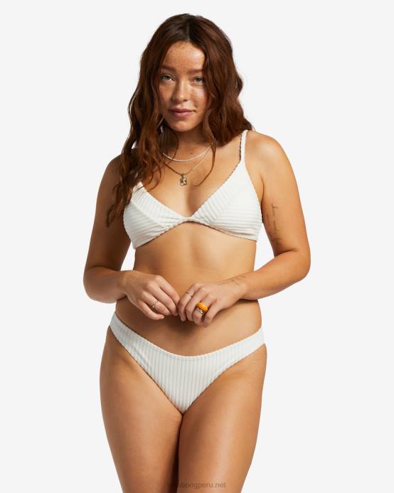 mujer cristal de sal Billabong parte de arriba de bikini de triángulo fijo con lazada 04LD1191