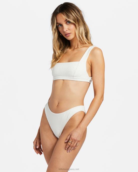 mujer cristal de sal Billabong parte de arriba de bikini sin mangas con lazo 04LD1189