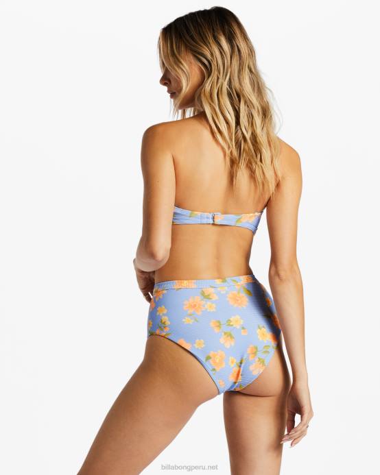 mujer de la nada Billabong top de bikini bandeau tanlines de lazy days 04LD1389