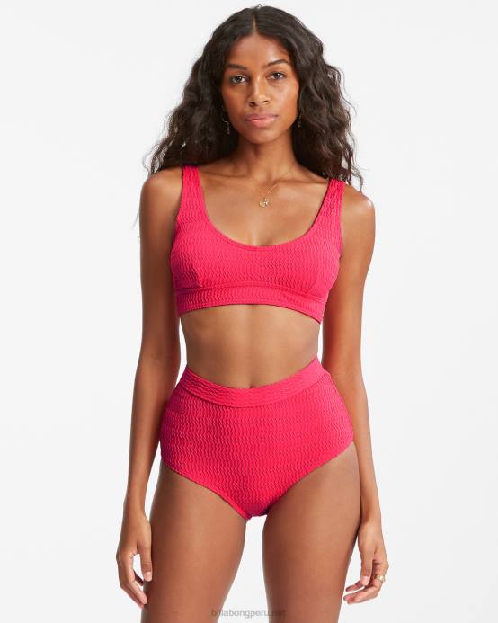 mujer fuego Billabong top de bikini sin mangas elliot persiguiendo mareas 04LD1564