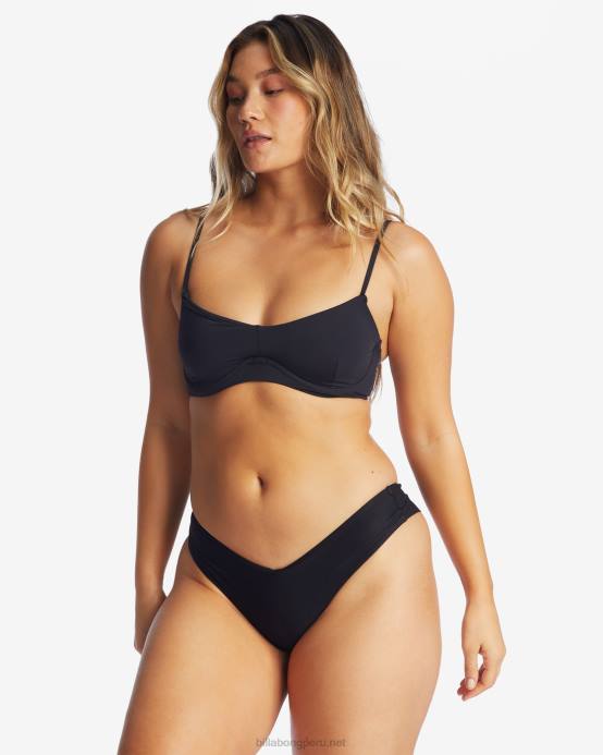 mujer guijarro negro Billabong sol searcher top de bikini con aros kenzley 04LD1689