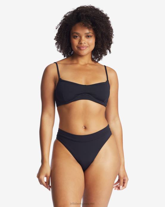 mujer guijarro negro Billabong sol searcher top de bikini con aros kenzley 04LD1689