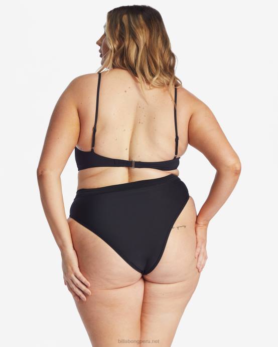 mujer guijarro negro Billabong sol searcher top de bikini con aros kenzley 04LD1689