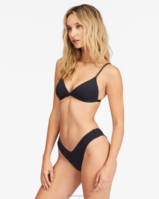 mujer guijarro negro Billabong sol searcher top de bikini triangular ceci 04LD1685