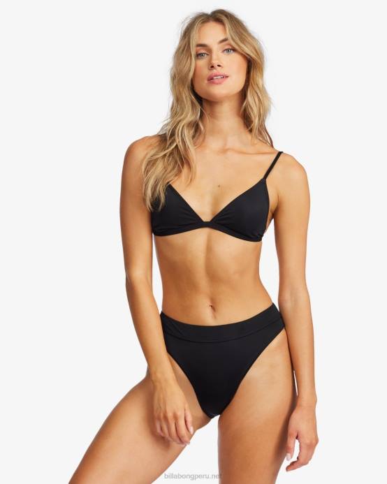 mujer guijarro negro Billabong sol searcher top de bikini triangular ceci 04LD1685