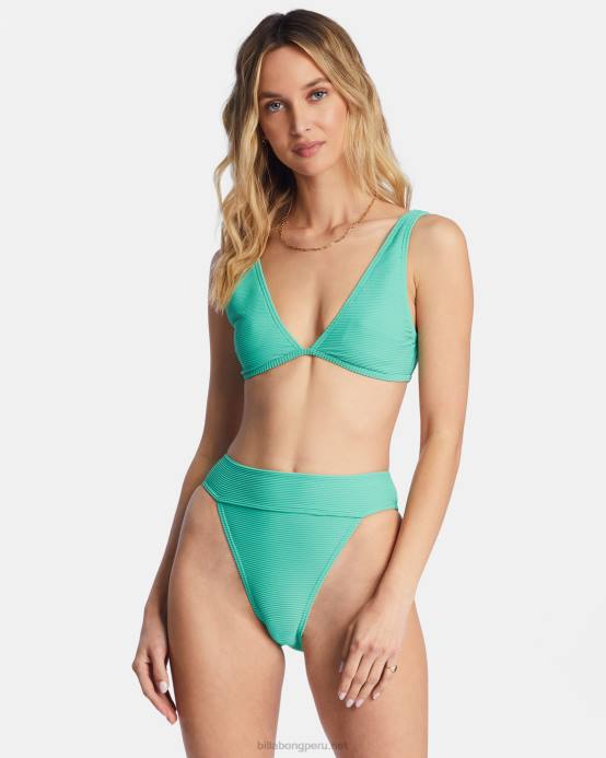 mujer hierba dulce Billabong top de bikini sin mangas ava de tanlines 04LD1499
