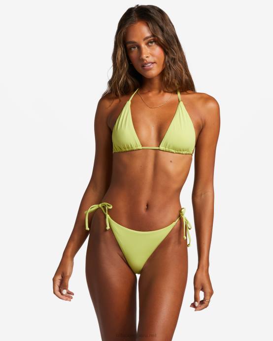 mujer lima claro Billabong top de bikini de triángulo multiposición sol searcher 04LD1223