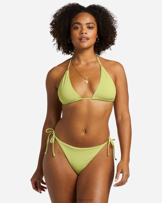 mujer lima claro Billabong top de bikini de triángulo multiposición sol searcher 04LD1223
