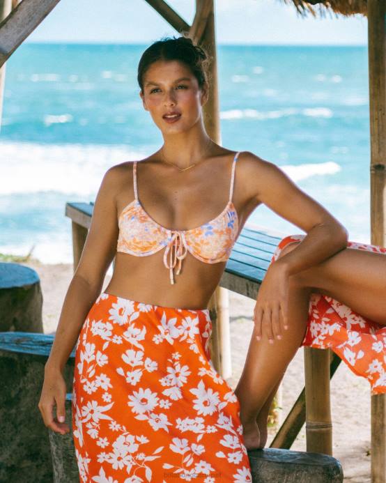 mujer melón claro Billabong fine by me ella bra top de bikini 04LD1392