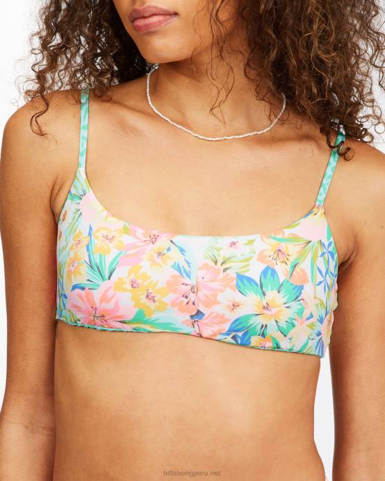 mujer multi Billabong Top de bikini mini reversible ajustado Sweet Tropics 04LD1590