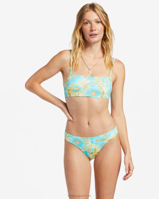 mujer multi Billabong parte de arriba de bikini corta Summer Sky Zoe 04LD1316