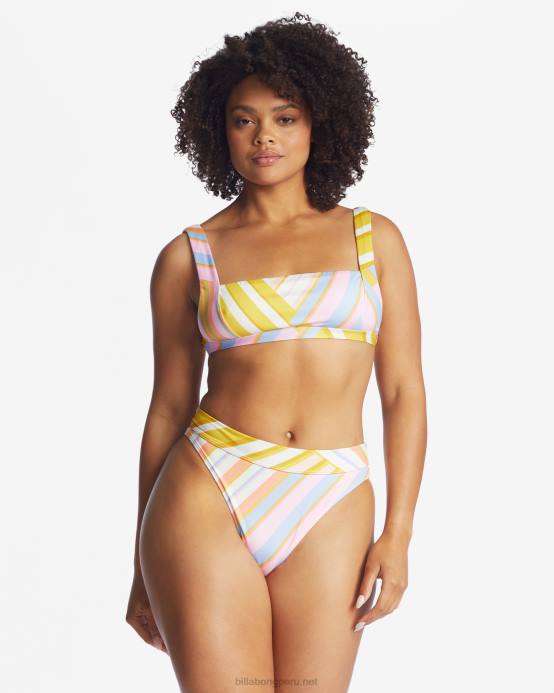 mujer multi Billabong parte de arriba de bikini sin mangas de amanecer 04LD1638