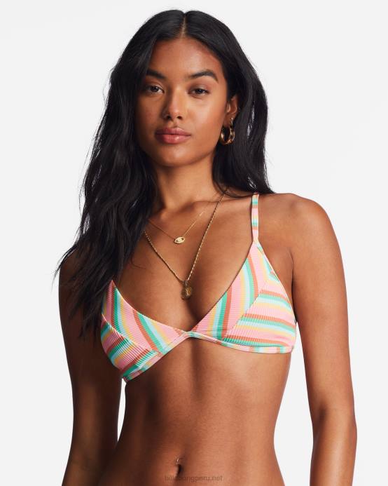 mujer multi Billabong parte superior de bikini triángulo fijo charlie tanlines resplandor isla 04LD1452