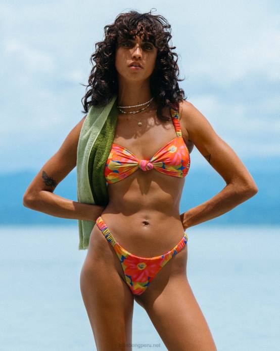 mujer multi Billabong top de bikini bandeau fruncido de Sunny Coast 04LD1244