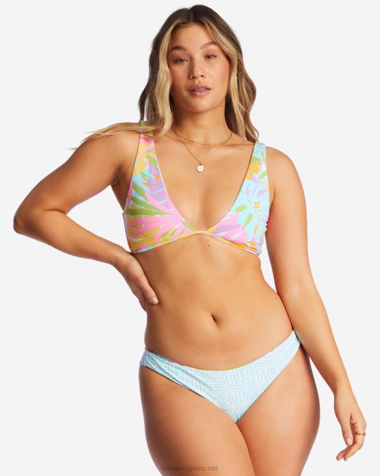 mujer multi Billabong top de bikini sin mangas reversible dreamland 04LD1287