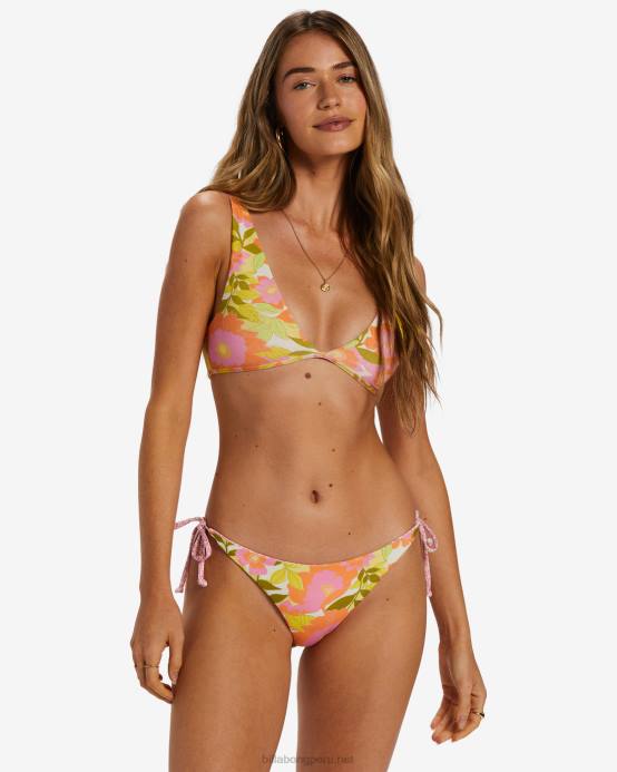 mujer multi Billabong top de bikini sin mangas reversible folk de verano 04LD1178