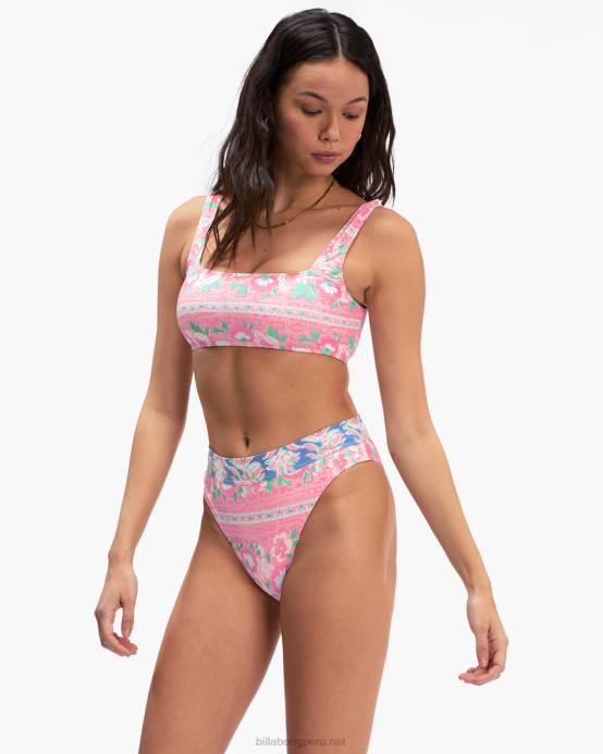 mujer multi Billabong top de bikini sin mangas secret paradise 04LD1681