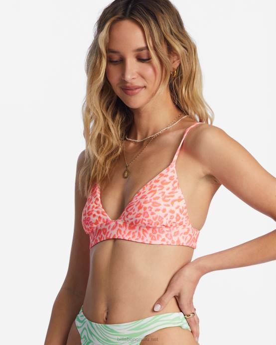 mujer multi Billabong top de bikini triángulo reversible lei low rev 04LD1463