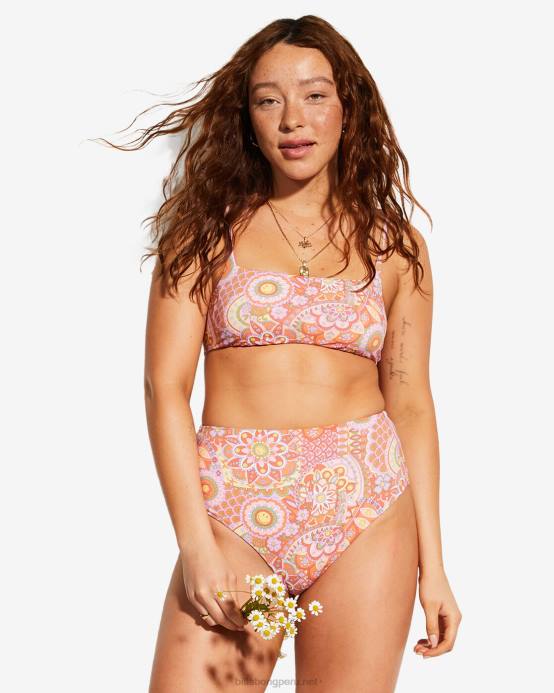 mujer multitop de bikini corto reversible zoe de billabong x smiley good times 04LD1472